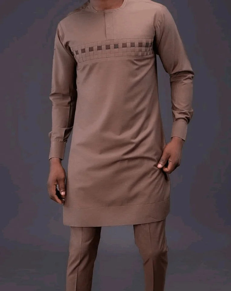 Coffee brown African suits