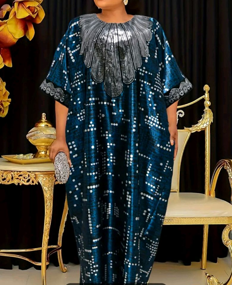 Short sleeve Afro kaftan dress - Bob Adams Omec Online Smart Shop