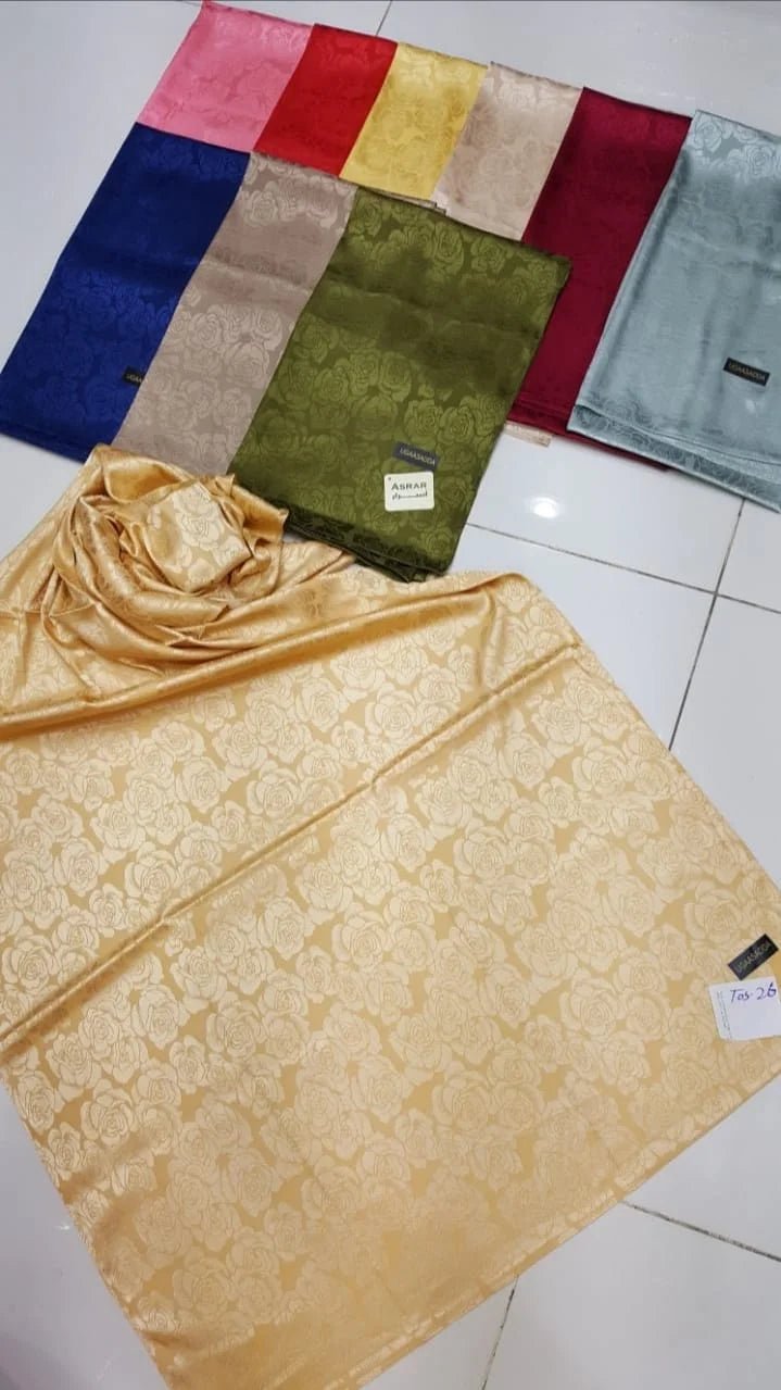 Elegant Silk Veils with Flower Design - Gorgeous Silk Accessories - Bob Adams Omec Online Smart Shop