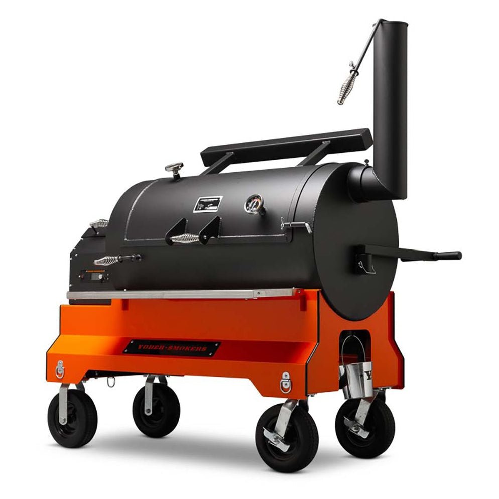 Yoder Smokers YS1500s Pellet Grill with ACS - Orange 220 volt - Bob Adams Omec Online Smart Shop