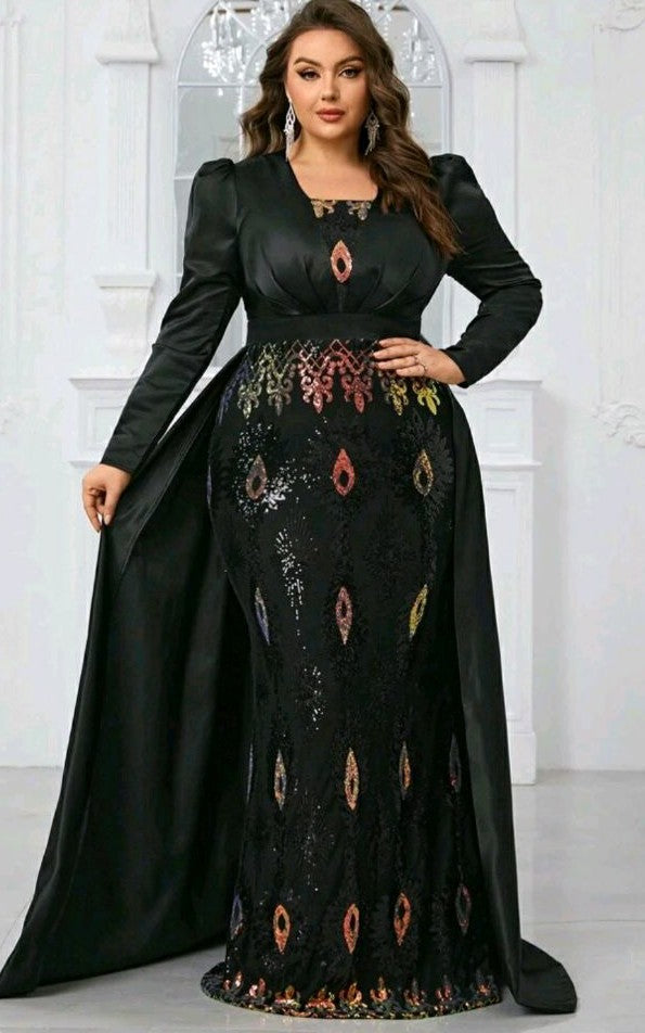 Long party and evening dress 1