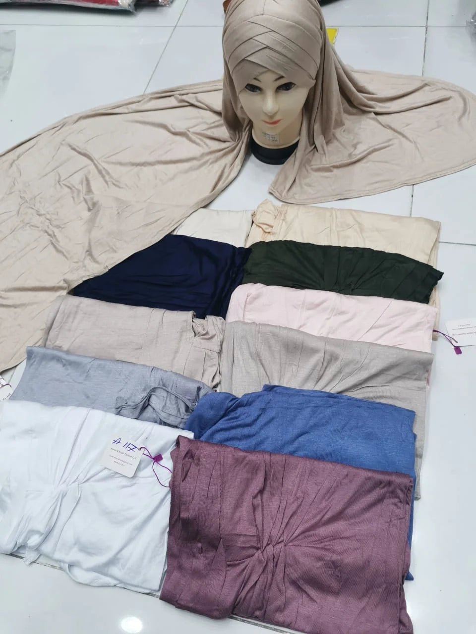 White Cotton Veils - Luxurious & Lightweight Plain Design - Bob Adams Omec Online Smart Shop