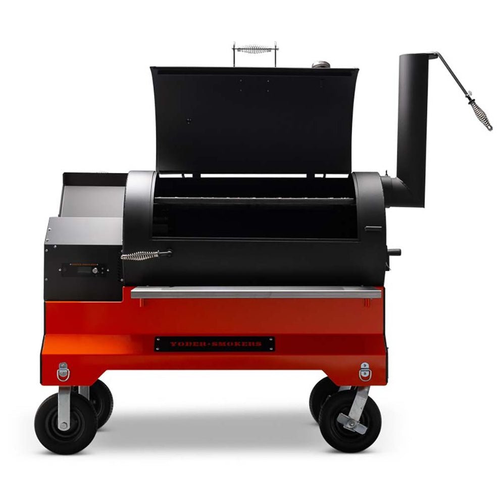 Yoder Smokers YS1500s Pellet Grill with ACS - Orange 220 volt - Bob Adams Omec Online Smart Shop