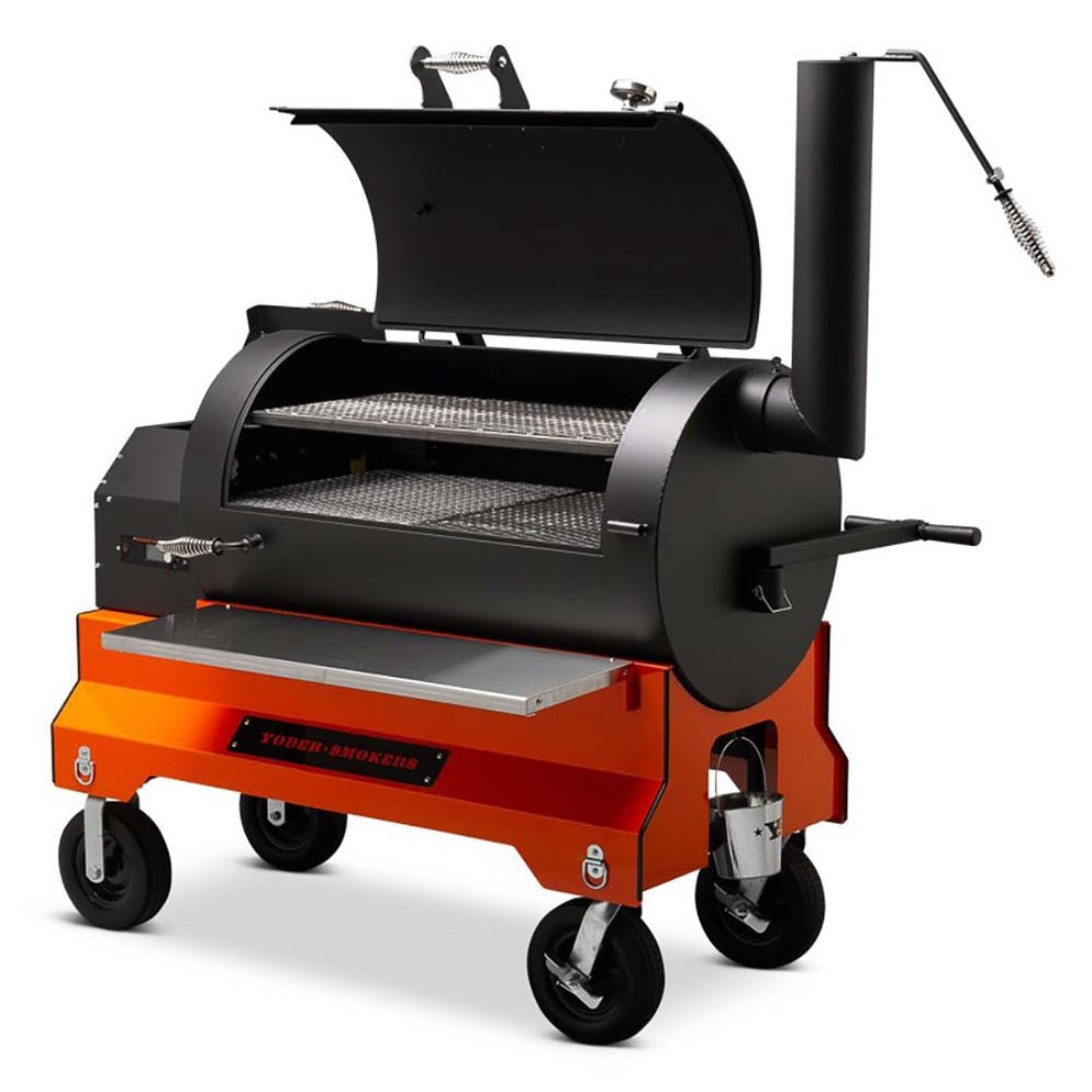Yoder Smokers YS1500s Pellet Grill with ACS - Orange 220 volt - Bob Adams Omec Online Smart Shop